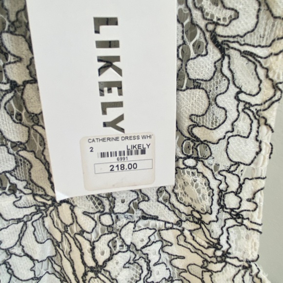 LIKELY Catherine Dress in White Lace - Picture 7 of 16